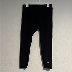 Nike Womans Large Black Leggings with Logo
